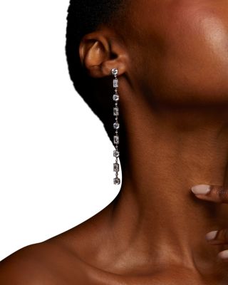 Everleigh Cubic Zirconia Linear Drop Earrings  