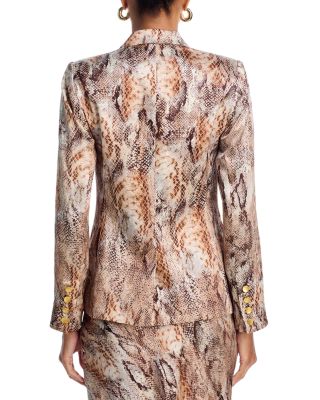 Colin Double Breasted Silk Blazer, Sonya Silk Bustier & Ryker Silk Maxi Skirt