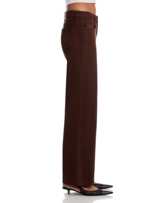 Joanne Low Rise Wide Leg Jeans in Brown