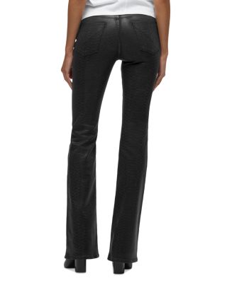 Barbara High Rise Bootcut Jeans in Black Snake