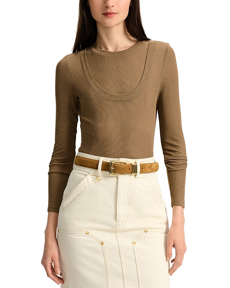 Veronica Beard Neita Top In Brown