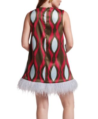 Frances Valentine Darcy Shift Dress Lava Geo