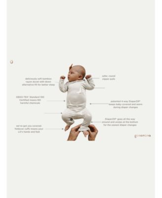 Unisex Romper Footie Convertible Pajama - Baby