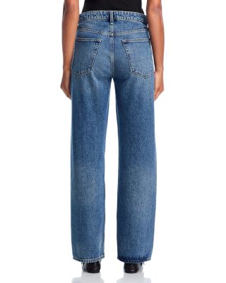 Logan Mid Rise Wide Leg Jeans in Echo