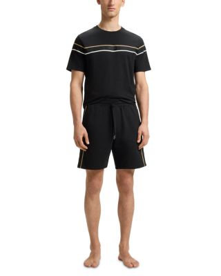 Contrast Trim Pajama Shorts