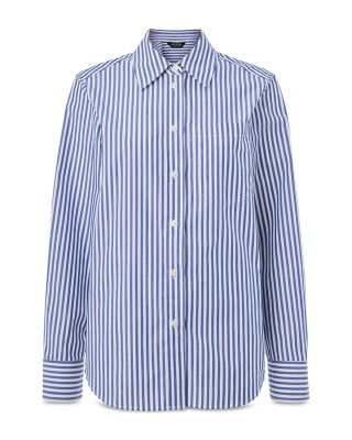 Petite Relaxed Fit Stripe Shirt