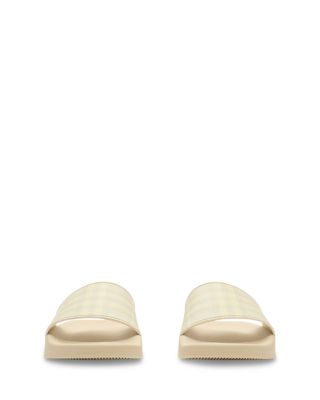 Women&#39;s Check Slides