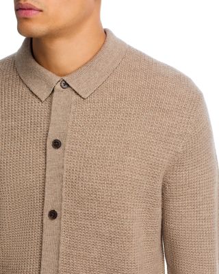 Merino Wool Collared Cardigan