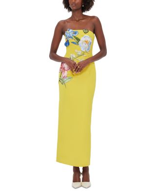 Rayna Strapless Appliqu&amp;eacute; Dress