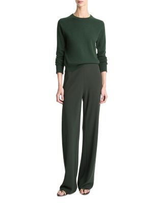 High Waist Crepe Biased Pants