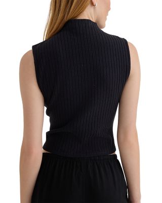 Sleeveless Mock Neck Top