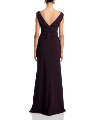 Crepe Twist Front Gown