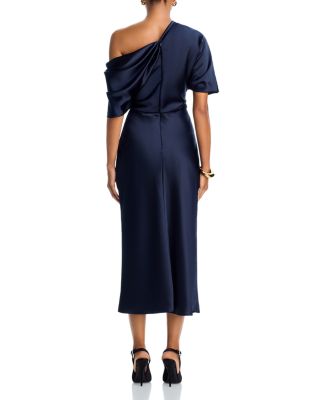 Draped Pencil Midi Dress