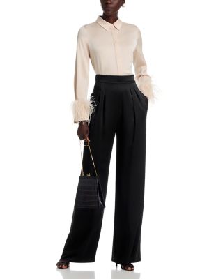 Luna Satin Back Crepe Blouse