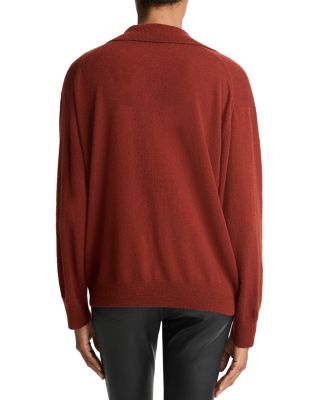 Wide Collar Polo Sweater