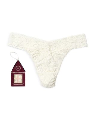 Signature Lace Original Rise Thong Pack