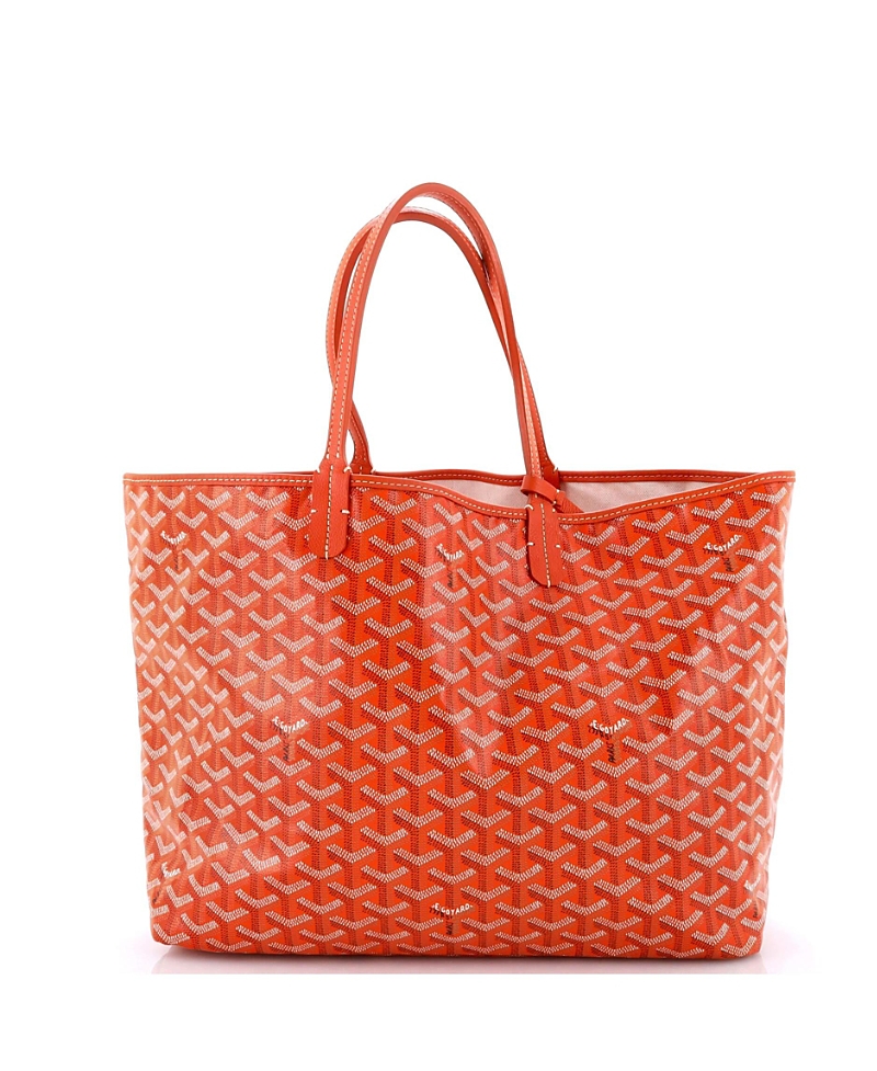 Pre-owned Pre-owned Goyard Goyard Pm Saint Louis Tote Coated Canvas In Orange