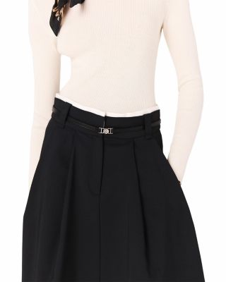 Jadine Belted Midi Skirt
