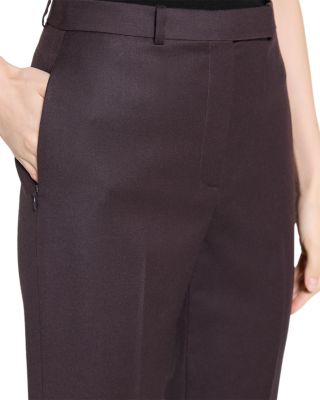 Wool High Waisted Tapered Pants