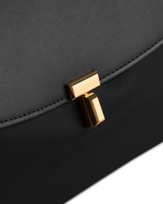 T-Lock Nylon and Leather Convertible Satchel