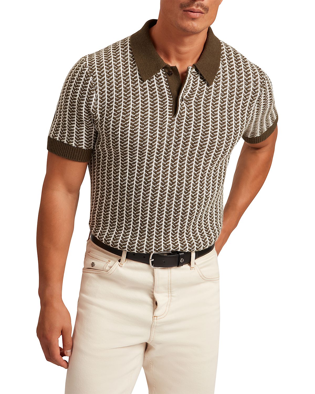 Ted Baker Kolomer Herringbone Texture Polo