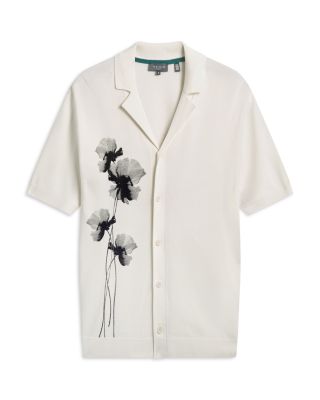 Daffid Short Sleeve Knitted Floral Shirt