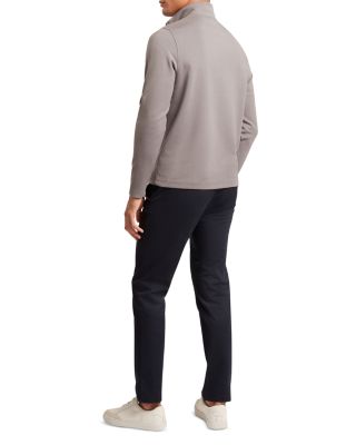 VIKTORO T Stitch Contrast Panel Half Zip Top