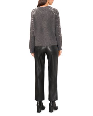 Sequinned Raglan Sleeve Sweater