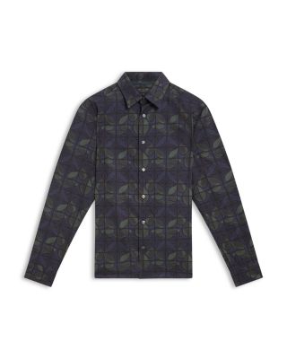 Frankkn Regular Fit Floral Check Cotton Shirt