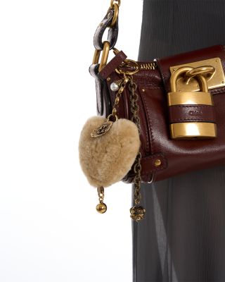 Chloé Symbols Shearling Heart Charm | Bloomingdale's Handbags