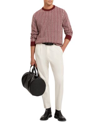 Frankez Textured Crewneck Sweater