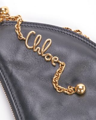 Icons Mini Leather Halfmoon Bag