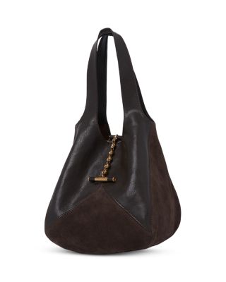 Balloon Small Suede Hobo Bag