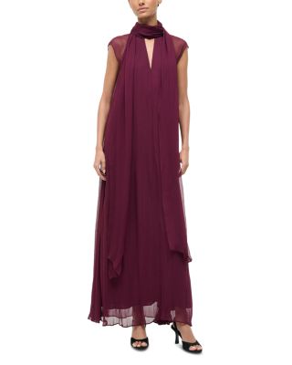 Camilla Tie Neck Maxi Dress