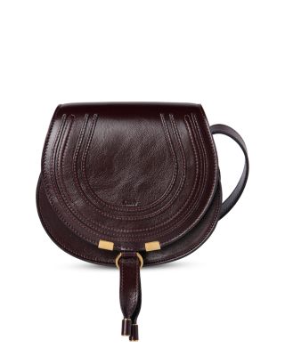 Marcie Small Leather Saddle Bag