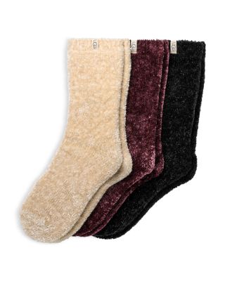 UGG® - Leda Sparkle Cozy Crew Socks, Pack of 3