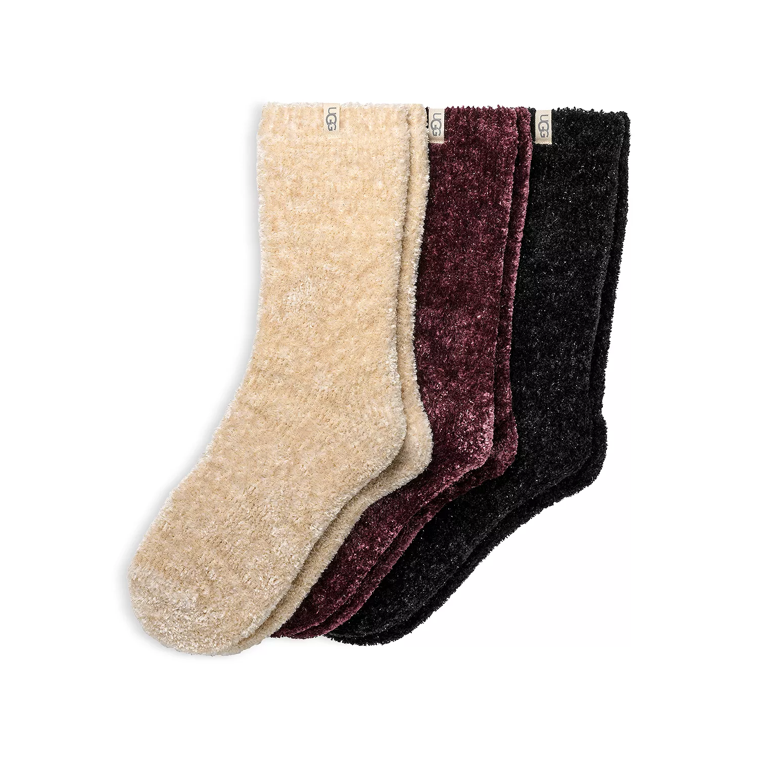 UGG's Leda Sparkle Cozy Crew Socks, Pack of 3