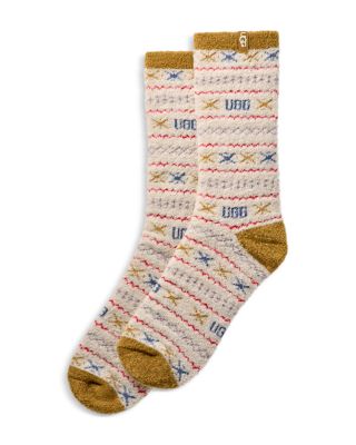 Leslie Fuzzy Crew Socks
