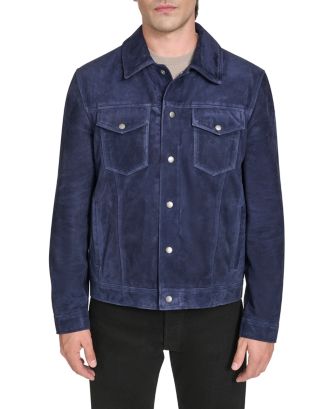 Cole Haan Suede Trucker Jacket | Bloomingdale's Men