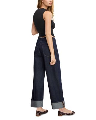 Good Standard Baggy Cuffed Jeans in Indigo1006