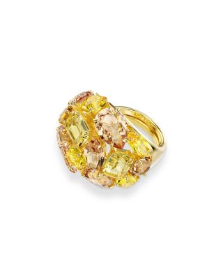 Gema Mixed Cut Crystal Cocktail Ring