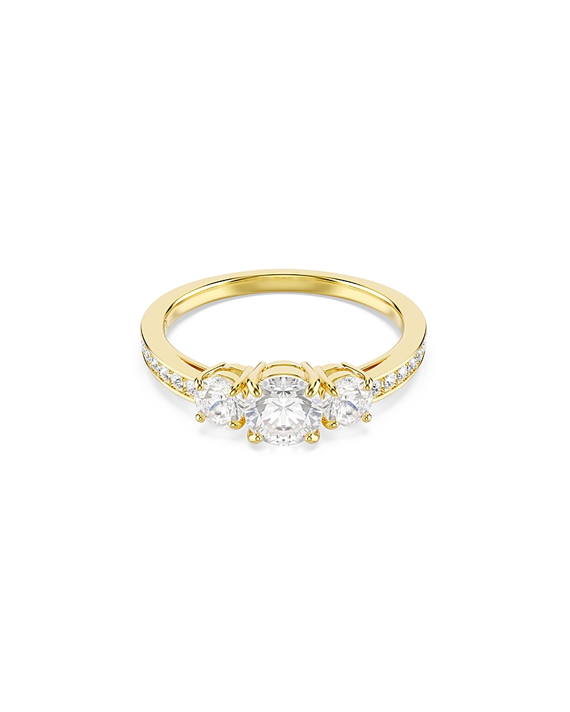 Swarovski Stilla Attract Gold-tone Plated Ring In Gold