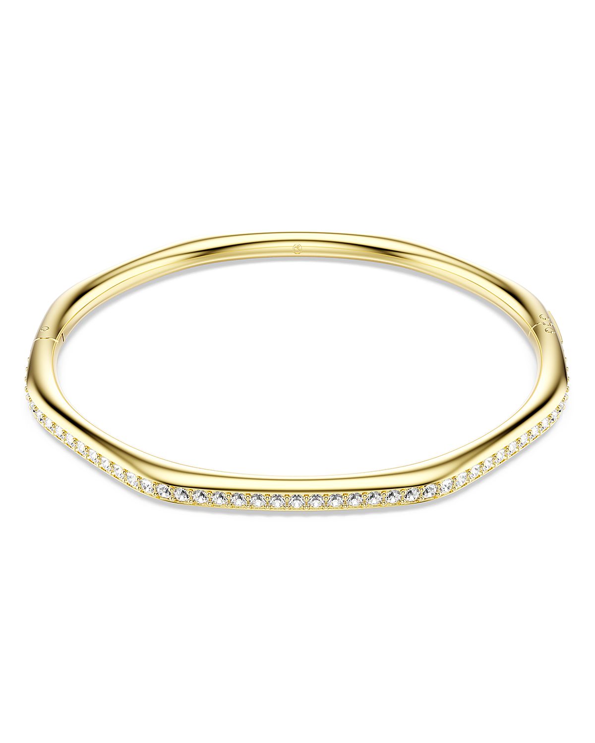 Swarovski Dextera Pave Crystal Geometric Bangle Bracelet