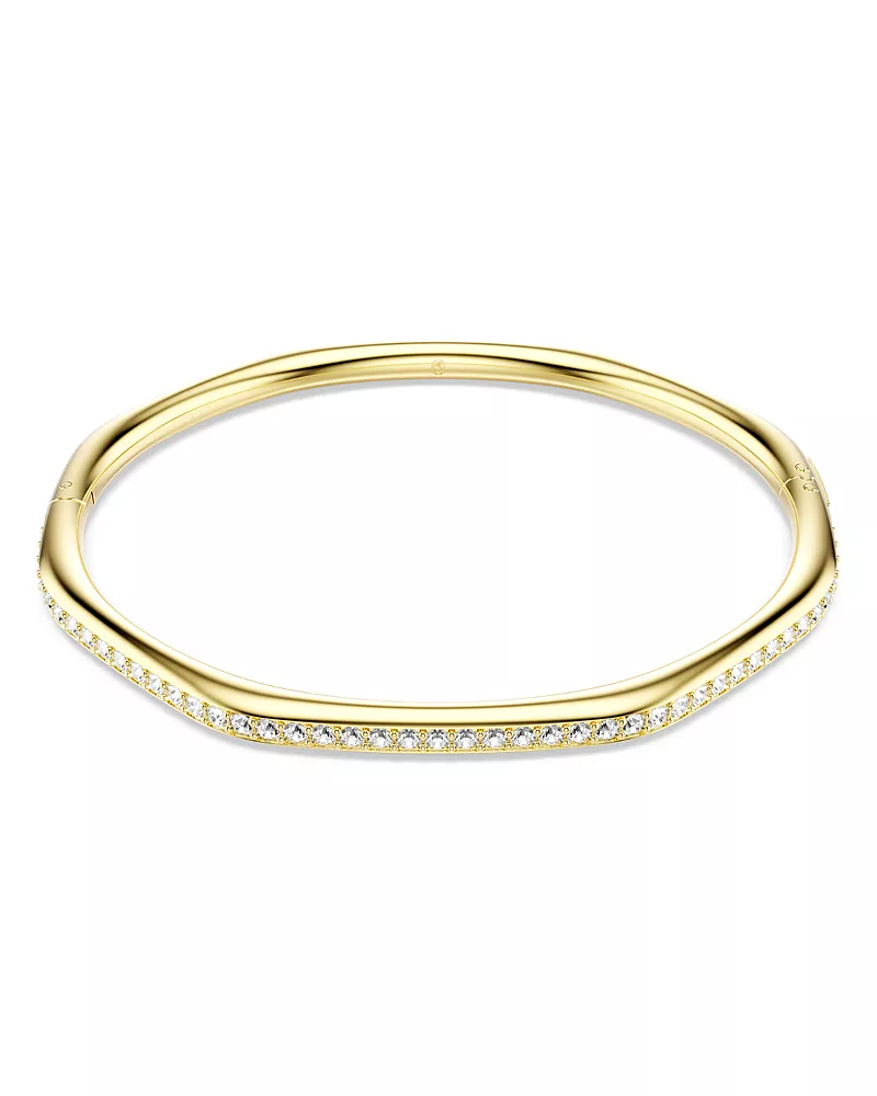 Swarovski Dextera Pave Crystal Geometric Bangle Bracelet