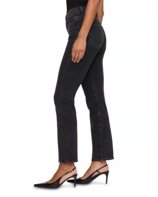 Petite Halle High Rise Instasculpt Straight Jeans in Nightshade