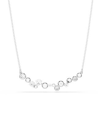 Constella Crystal Collar Necklace, 14.87"-18.87"