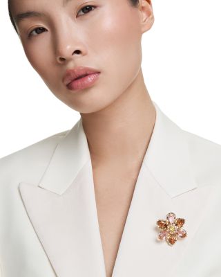 Idyllia Pendant Brooch Necklace, 25.6-29.5"