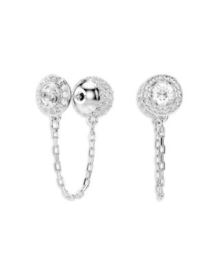 Una Crystal Angelic Front To Back Drop Earrings
