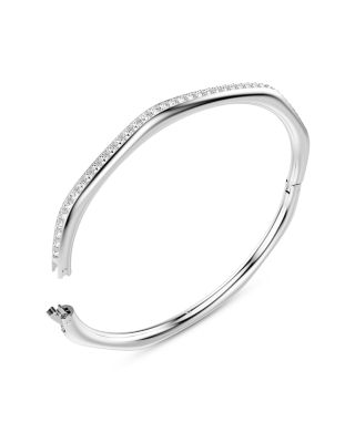 Dextera Pav&eacute; Crystal Geometric Bangle Bracelet