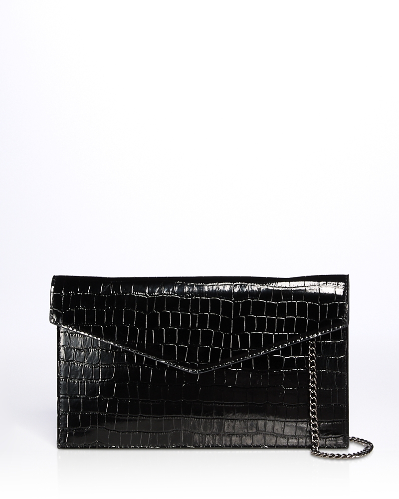 Aqua Envelope Clutch Crossbody - Exclusive In Black
